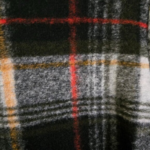 Nanette Lepore NWOT Wool Blend Plaid Collarless Coat Size M - Picture 5 of 8